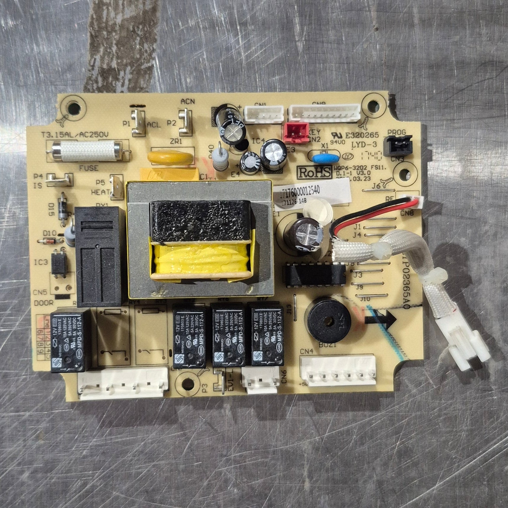 Used Dehco Dishwasher - Main Control Board - WQP6 - 3202 FS11.D1 - 1 - Young Farts RV Parts