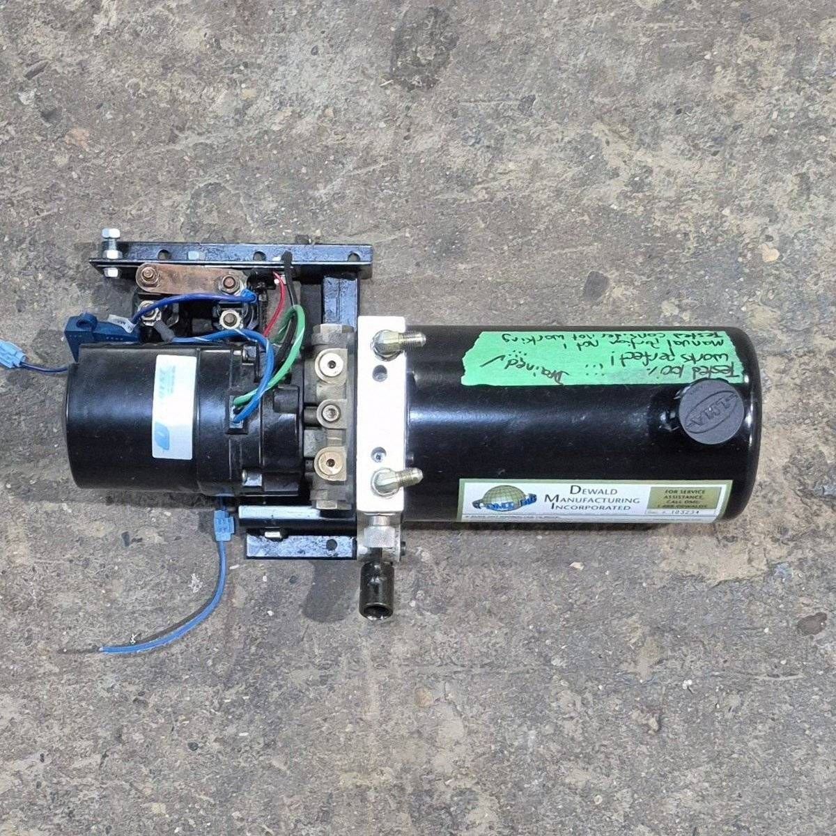 Used Dewald RV Slide Out Hydraulic Pump/ Motor/ Tank Assembly - Young Farts RV Parts