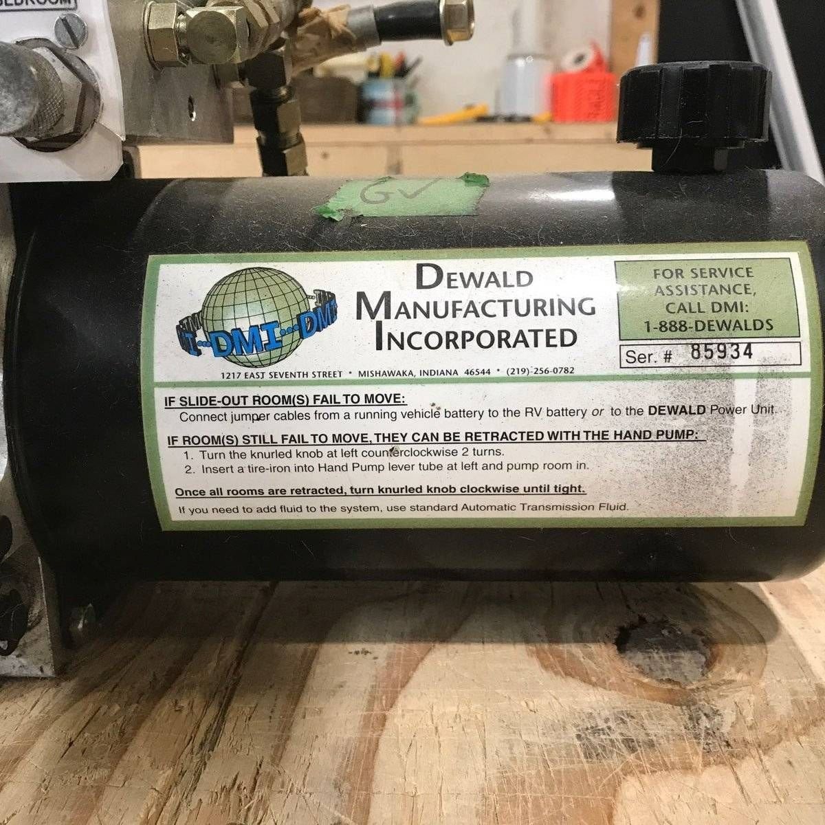 Used Dewald RV Slide Out Motor - Young Farts RV Parts