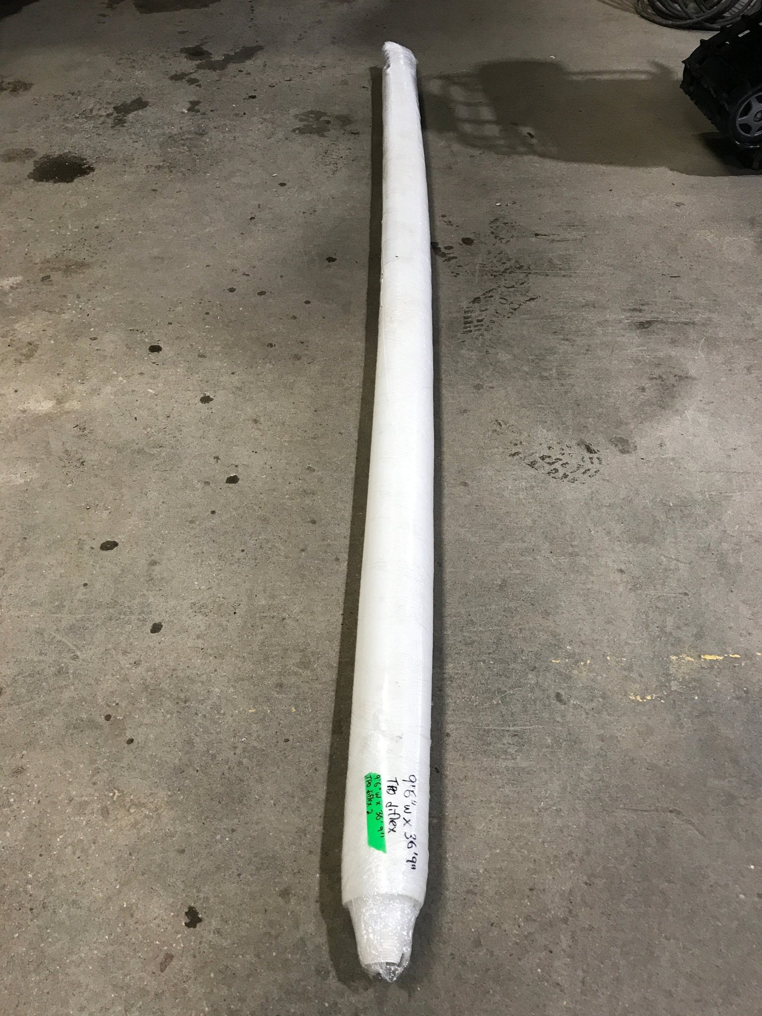 Used DIFLEX II TPO Roofing Membrane, White - 9'6" W x 30'9" L - Young Farts RV Parts