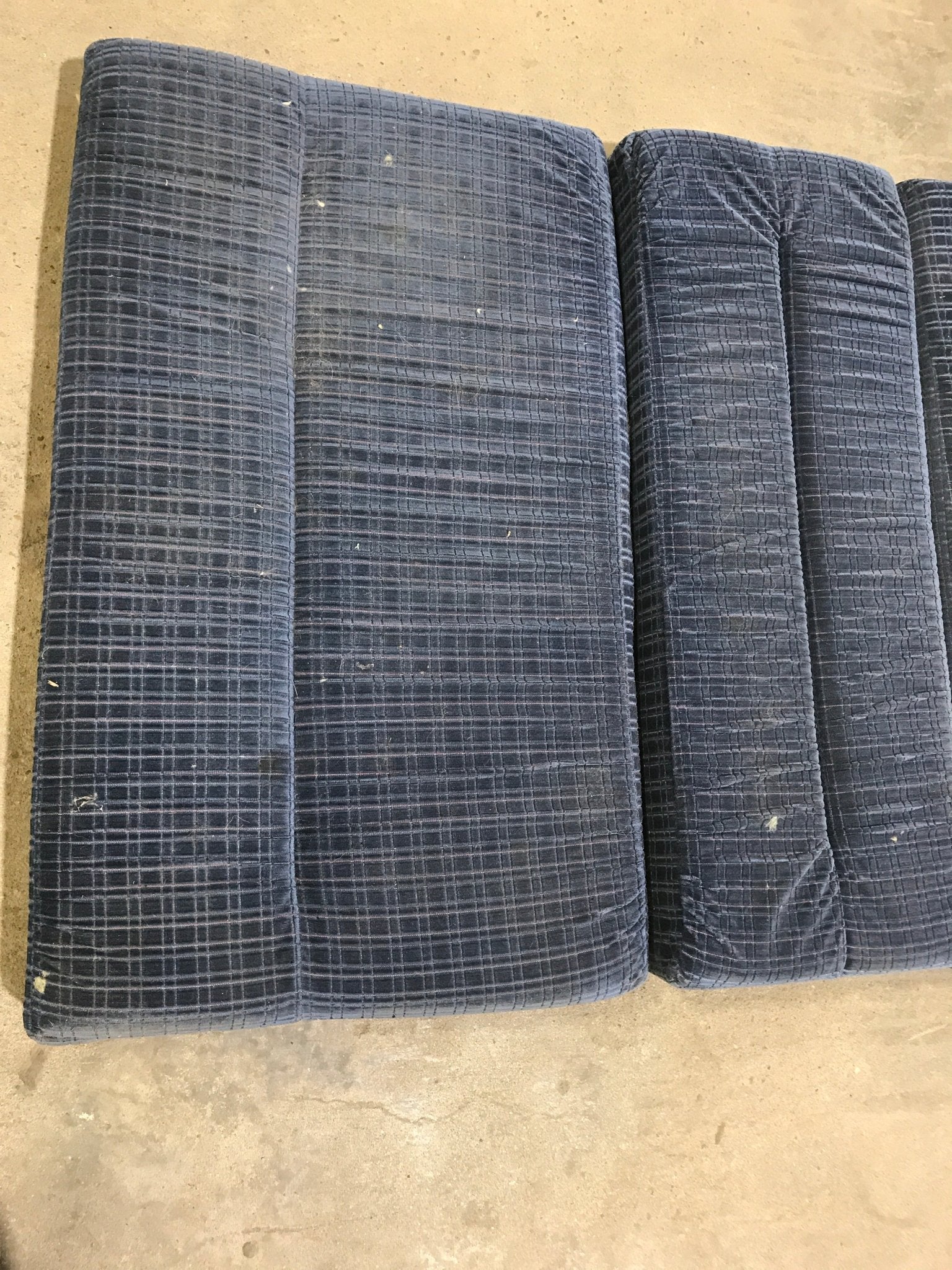 Used Dinette Cushion Set - 4 piece 2 @ 37" X 23" X 4" D, 2 @ 37" X 15" X 4" D - Young Farts RV Parts