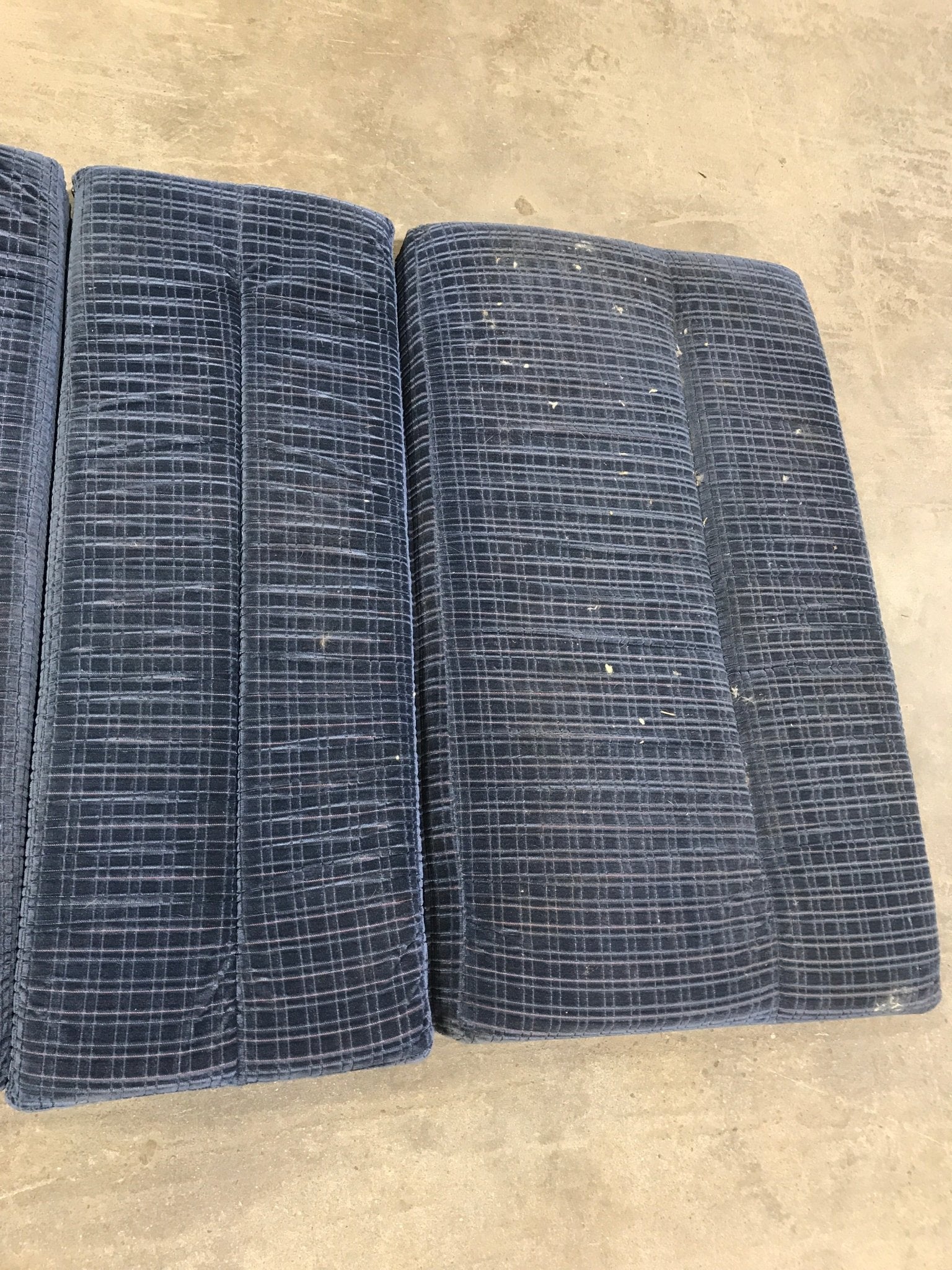 Used Dinette Cushion Set - 4 piece 2 @ 37" X 23" X 4" D, 2 @ 37" X 15" X 4" D - Young Farts RV Parts