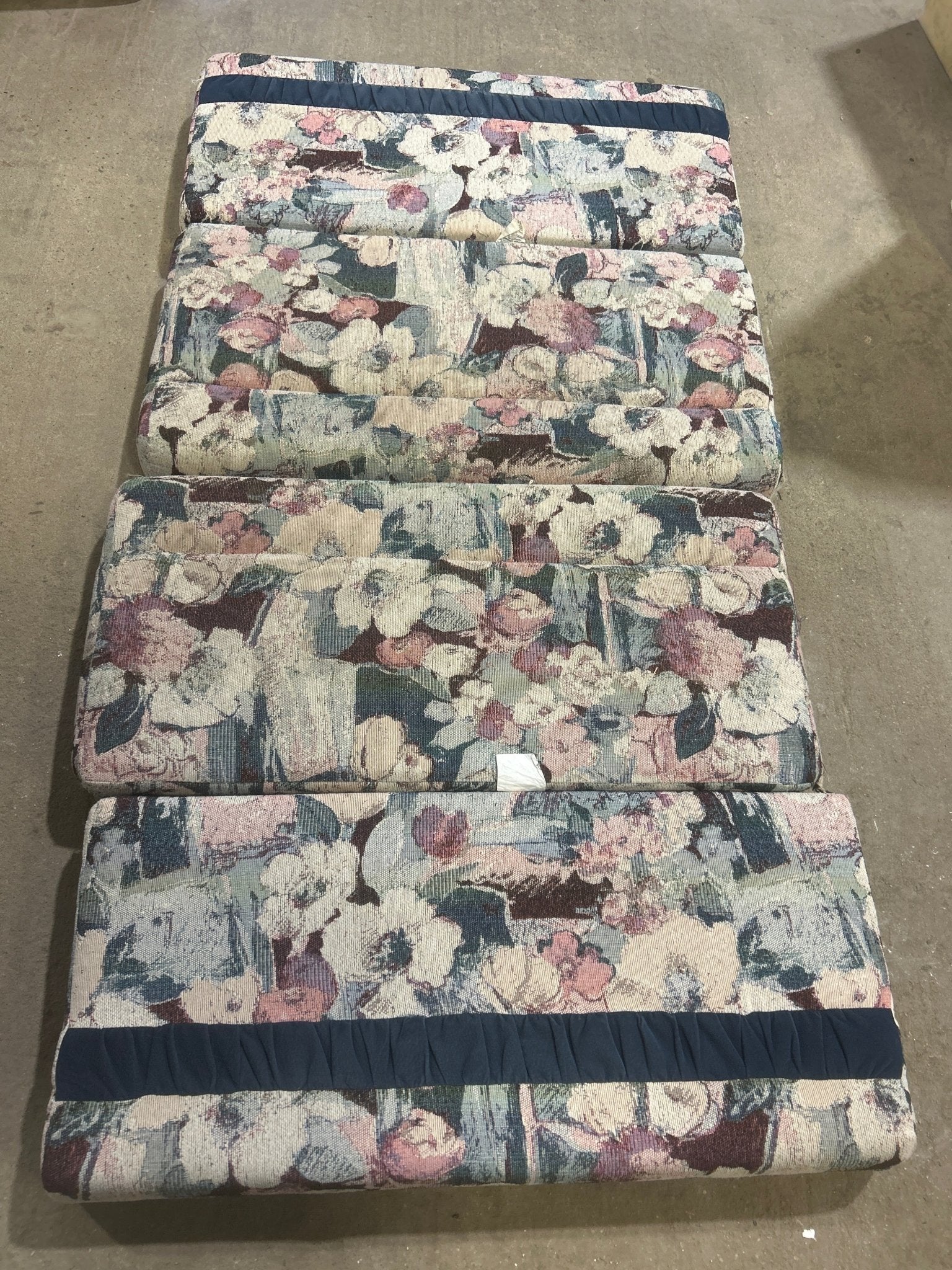 Used Dinette Cushion Set - 4 piece - 2 @ 40" x 19" x 5" D, 2 @ 40" x 17" x 5" D - Young Farts RV Parts