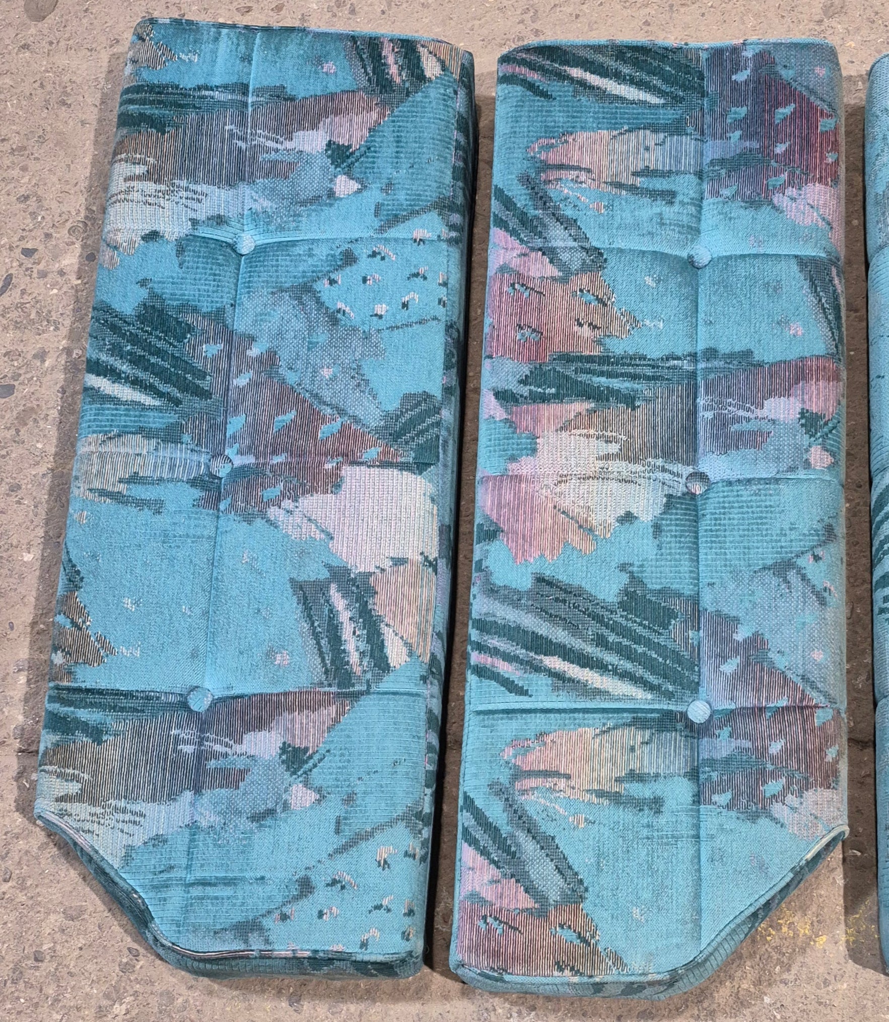 Used Dinette Cushion Set - 4 piece - 2 @ 42" X 15 1/2" X 4" D , 2 @ 41 1/2" X 19" X 4" D - Young Farts RV Parts