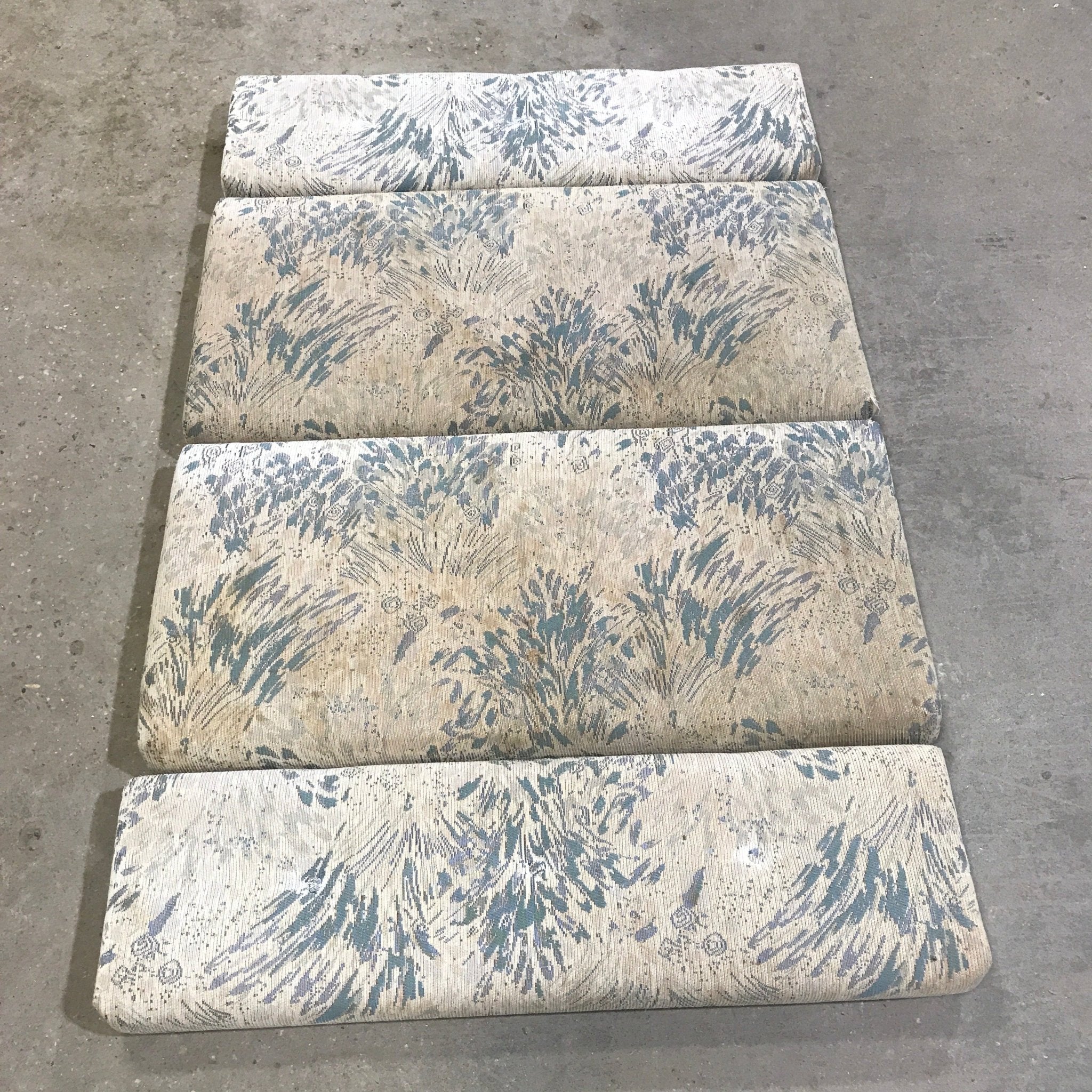 Used Dinette Cushion Set - 4 piece - 2 @ 44" x 20" x 4" D, 2 @ 44" x 13" x 4" D - Young Farts RV Parts