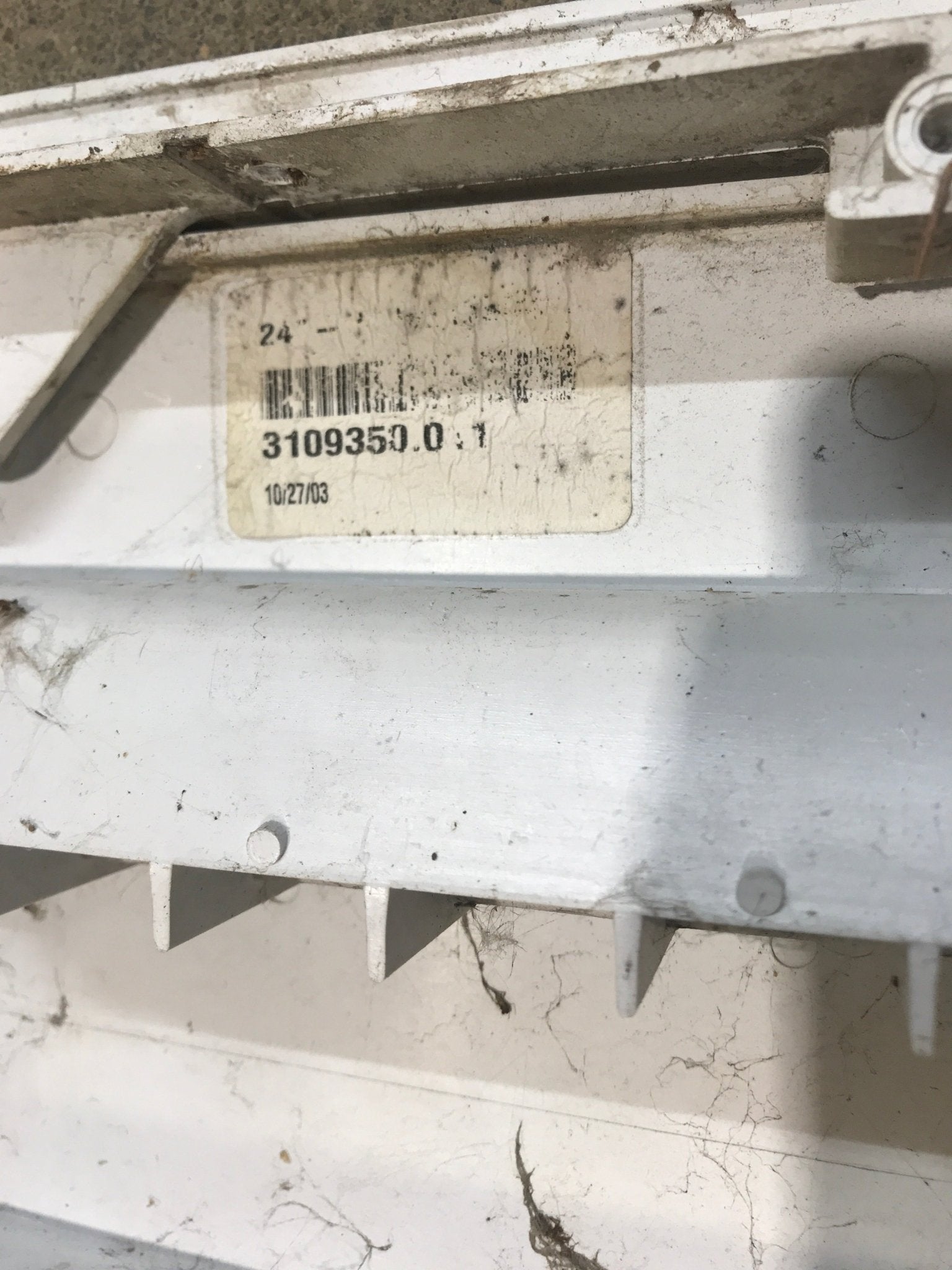 Used DOMETIC 3109350.011 - Air Intake Side Refrigerator Vent - HAS FRAME - Young Farts RV Parts