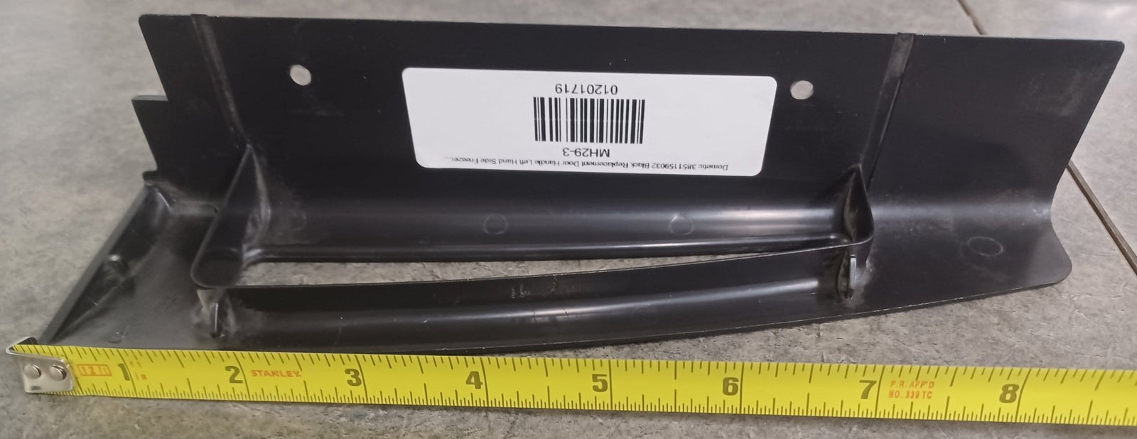 Used Dometic 3851159032 Black Replacement Door Handle Left Hand Side Freezer/ Right Hand Side Refrigerator - Young Farts RV Parts