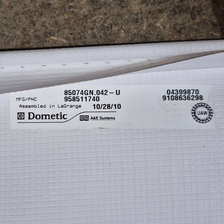 Used Dometic/ A&E Deluxe Plus Window Awning, Black Hardware, 3' - 85074GN.042 - Young Farts RV Parts