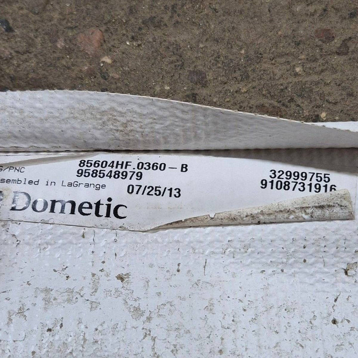 Used Dometic/ A&E Deluxe Plus Window Awning, White Hardware, 3' - 85604HF.0360 - B - Young Farts RV Parts
