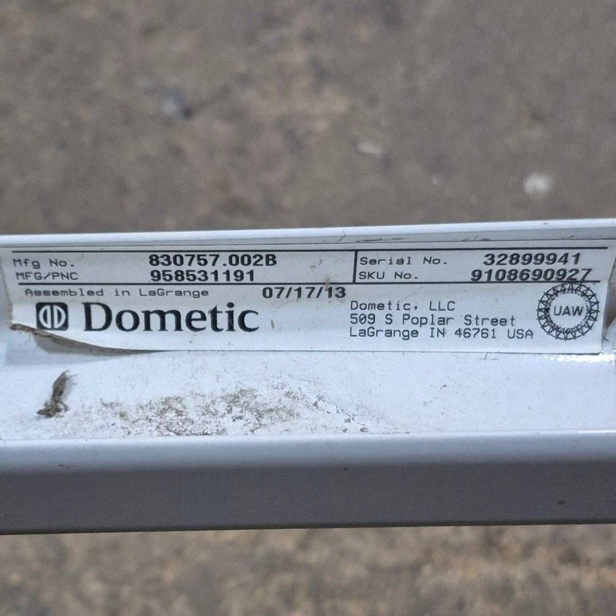 Used Dometic/ A&E Deluxe Plus Window Awning, White Hardware, 3' - 85604HF.0360 - B - Young Farts RV Parts