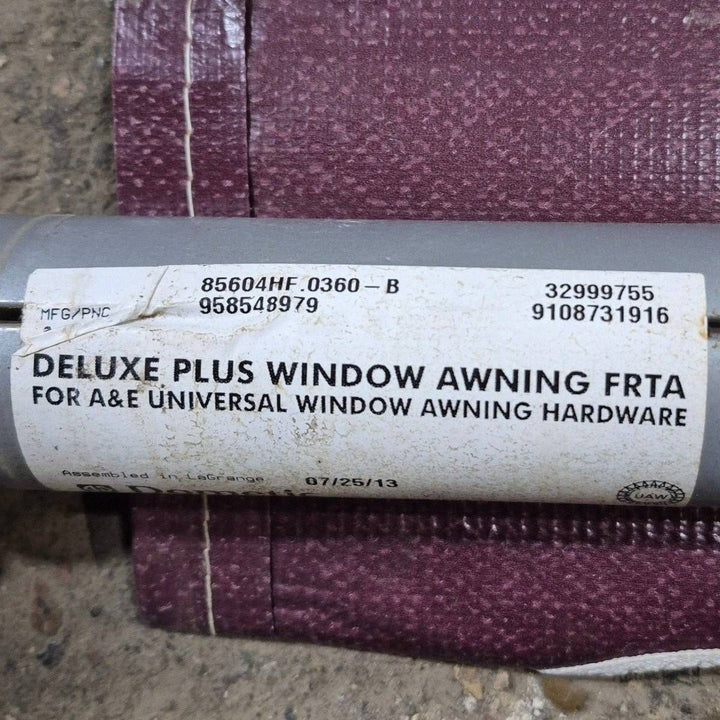 Used Dometic/ A&E Deluxe Plus Window Awning, White Hardware, 3' - 85604HF.0360 - B - Young Farts RV Parts