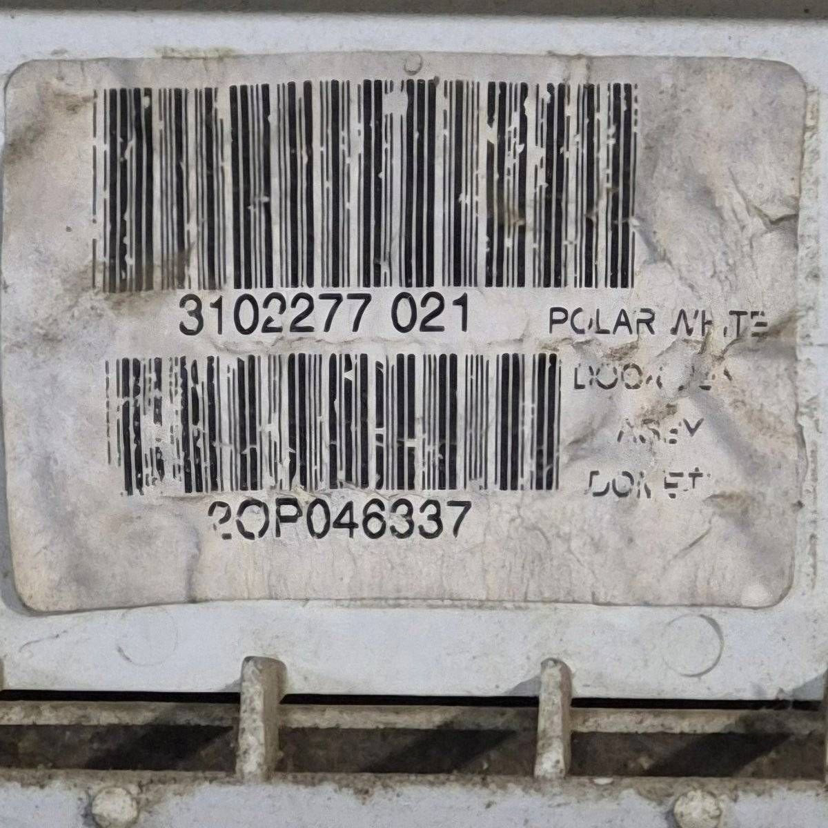 Used Dometic Air Intake Side Refrigerator Vent, Off White, No Frame - 3102277.021 - Young Farts RV Parts