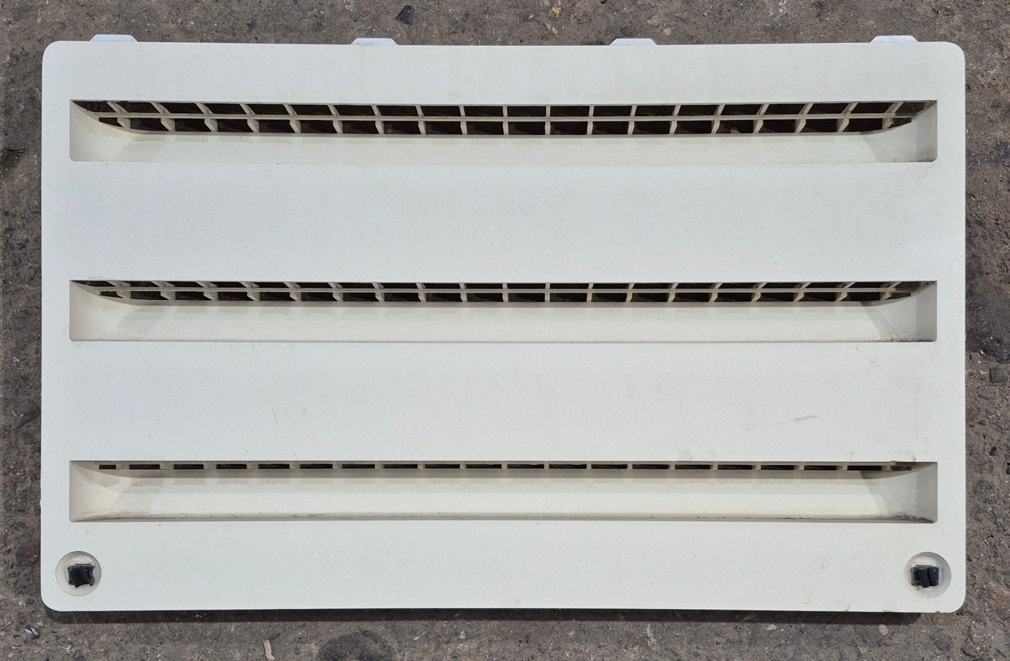 Used Dometic Air Intake Side Refrigerator Vent, Off White, No Frame - 3102277.021 - Young Farts RV Parts