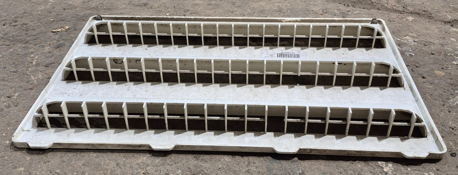 Used Dometic Air Intake Side Refrigerator Vent, Off White, No Frame - 3102277.021 - Young Farts RV Parts