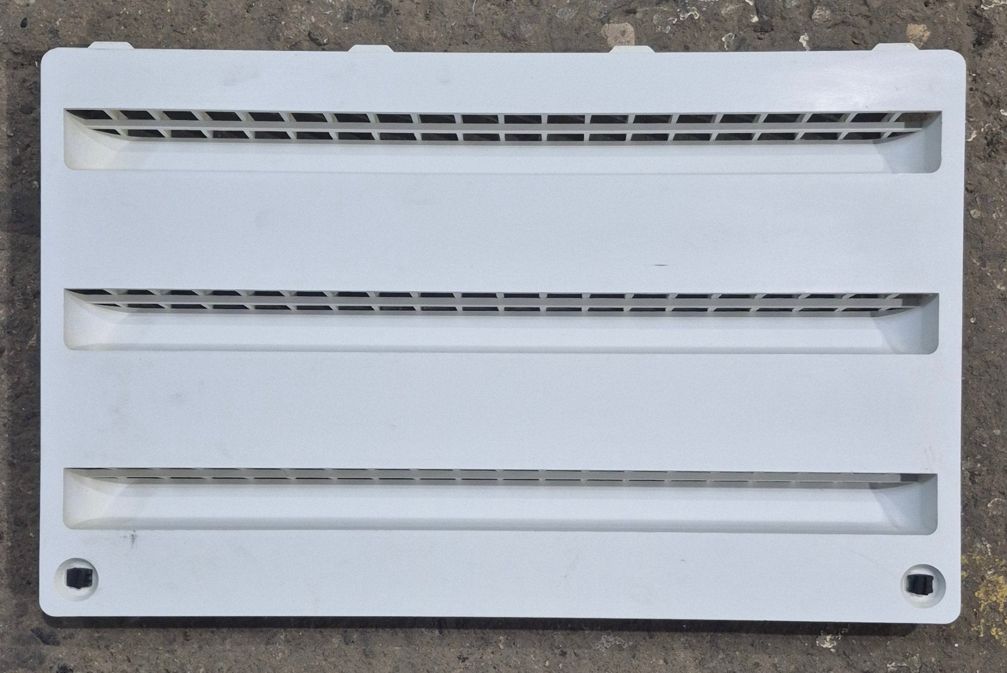 Used Dometic Air Intake Side Refrigerator Vent, White, No Frame - 3102277.021 - Young Farts RV Parts
