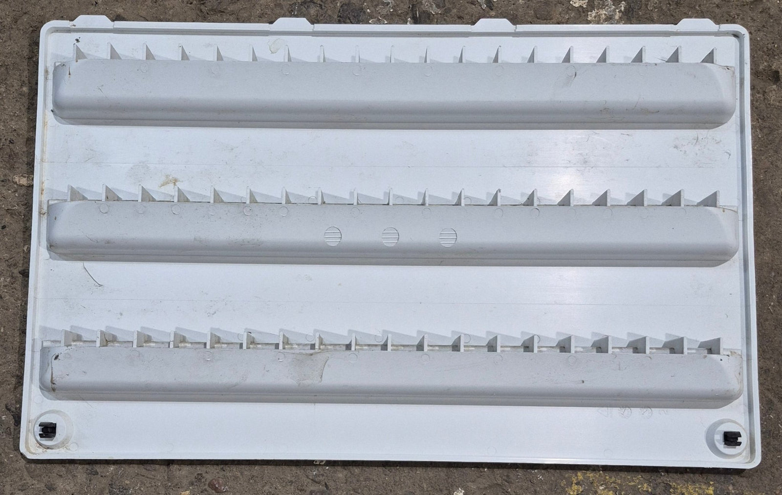 Used Dometic Air Intake Side Refrigerator Vent, White, No Frame - 3102277.021 - Young Farts RV Parts