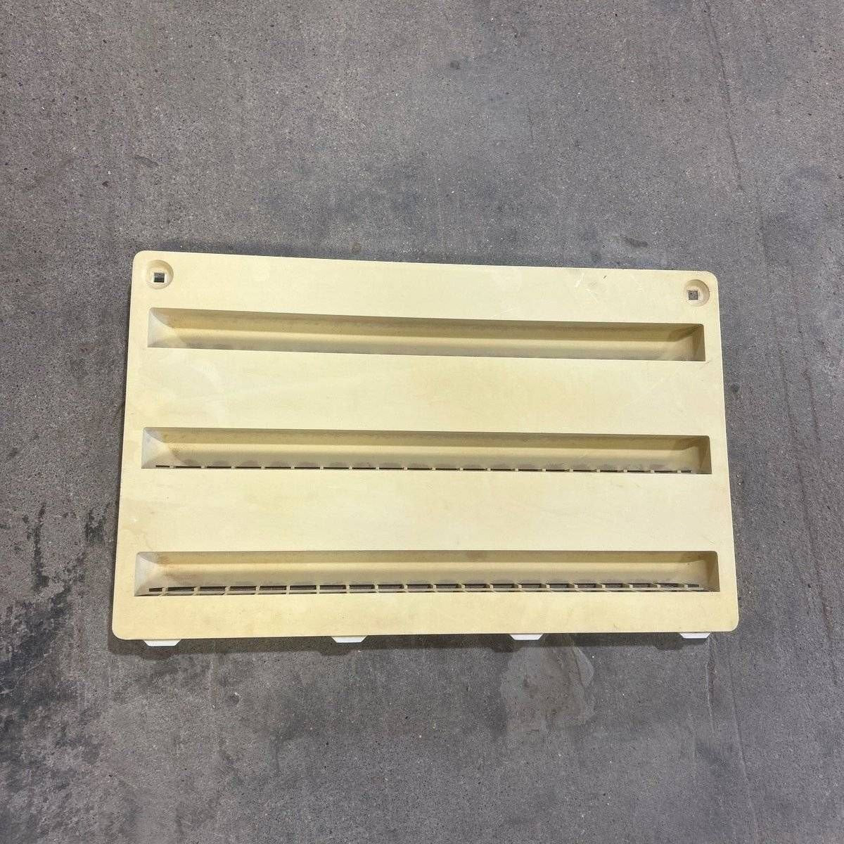 Used Dometic Air Intake Side Refrigerator Vent, Yellowed, No Frame - 3102277.021 - Young Farts RV Parts