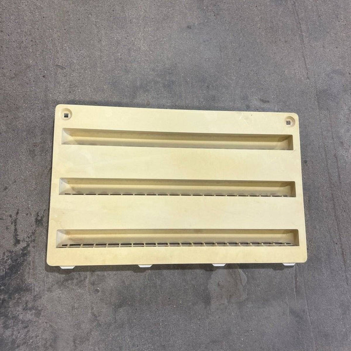 Used Dometic Air Intake Side Refrigerator Vent, Yellowed, No Frame - 3102277.021 - Young Farts RV Parts