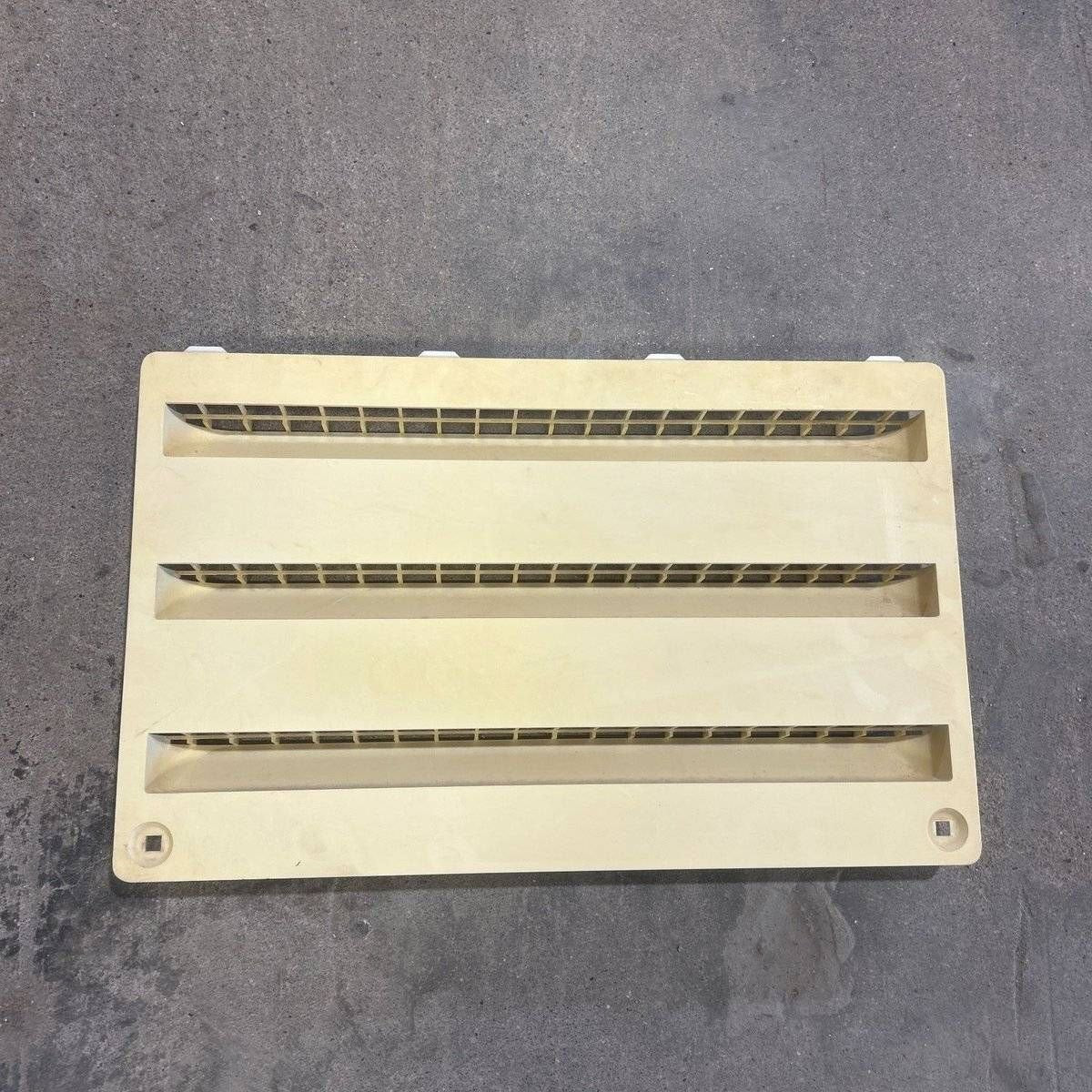 Used Dometic Air Intake Side Refrigerator Vent, Yellowed, No Frame - 3102277.021 - Young Farts RV Parts