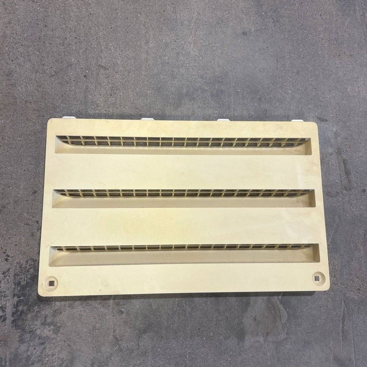 Used Dometic Air Intake Side Refrigerator Vent, Yellowed, No Frame - 3102277.021 - Young Farts RV Parts