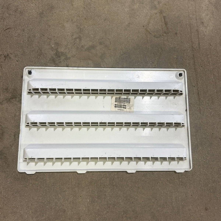 Used Dometic Air Intake Side Refrigerator Vent, Yellowed, No Frame - 3102277.021 - Young Farts RV Parts