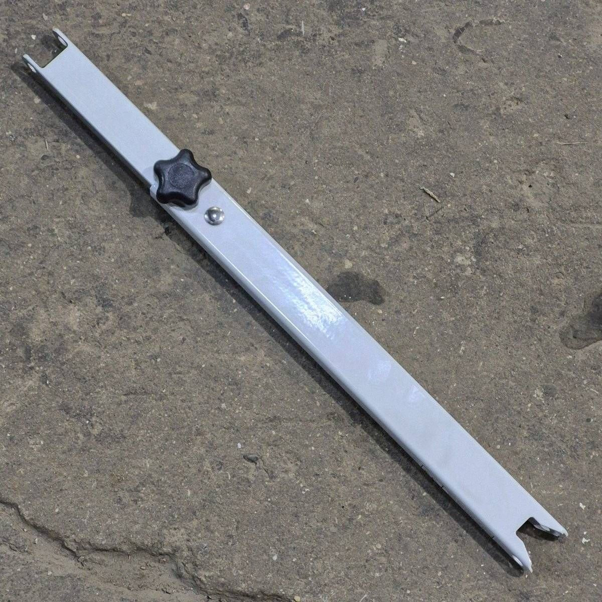 Used Dometic Awning Adjustable Pitch Arm, White/ Silver, 20 3/4