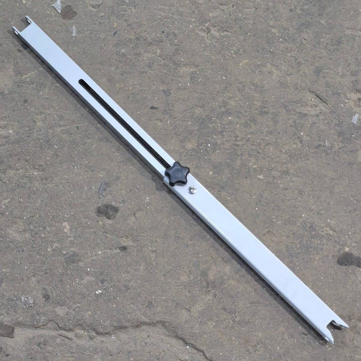 Used Dometic Awning Adjustable Pitch Arm, White/ Silver, 20 3/4
