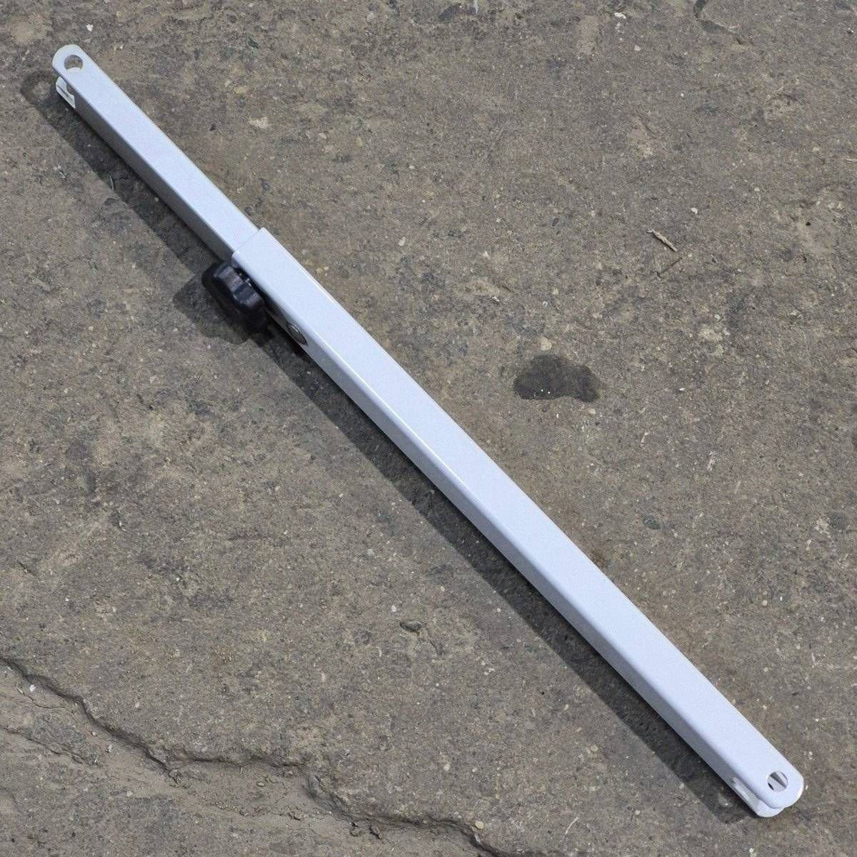 Used Dometic Awning Adjustable Pitch Arm, White/ Silver, 20 3/4" to 30 1/8" - 9100 Series - Young Farts RV Parts