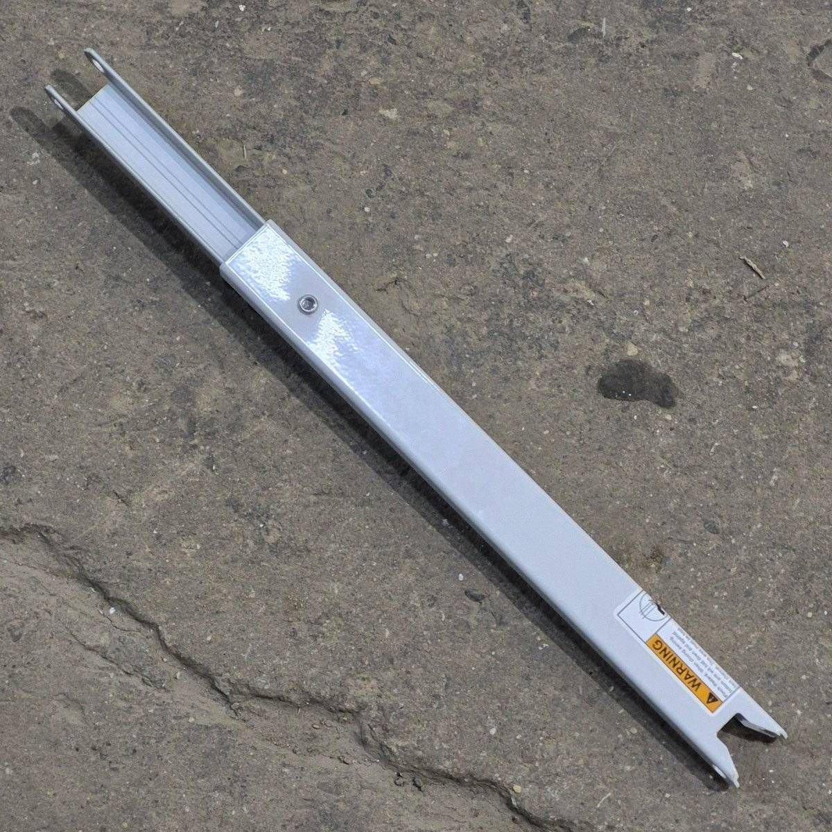 Used Dometic Awning Adjustable Pitch Arm, White/ Silver, 20 3/4