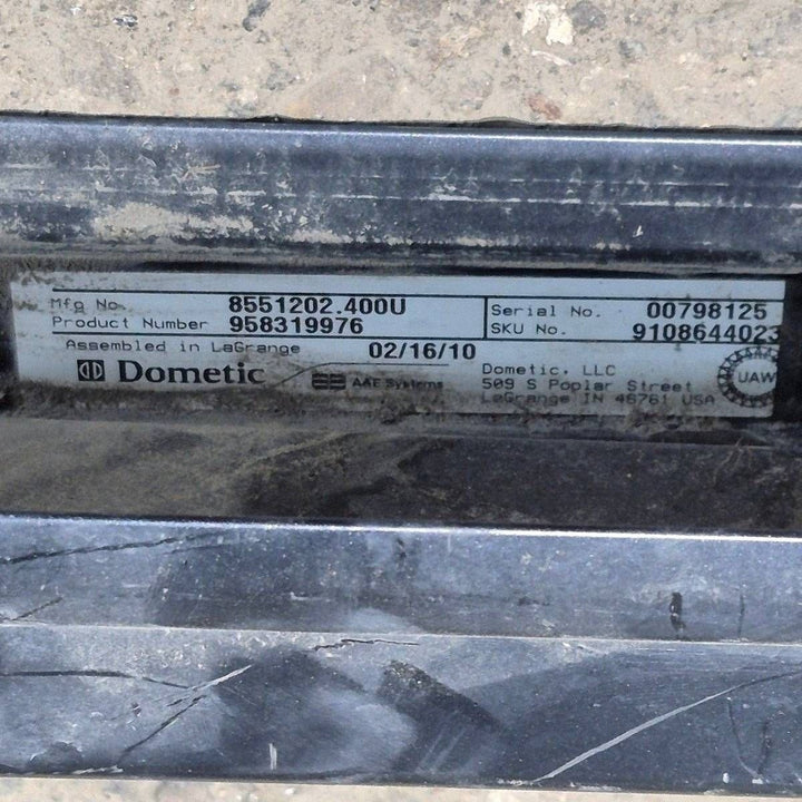 Used Dometic Awning Arm, Drive (Front) Powered, Black, 65 1/2" - WeatherPro 8551202.400U - Young Farts RV Parts