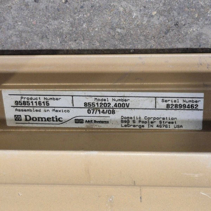 Used Dometic Awning Arm, Drive (Front) Powered, Gold, 65 1/2" - WeatherPro , 8551202.400V - Young Farts RV Parts