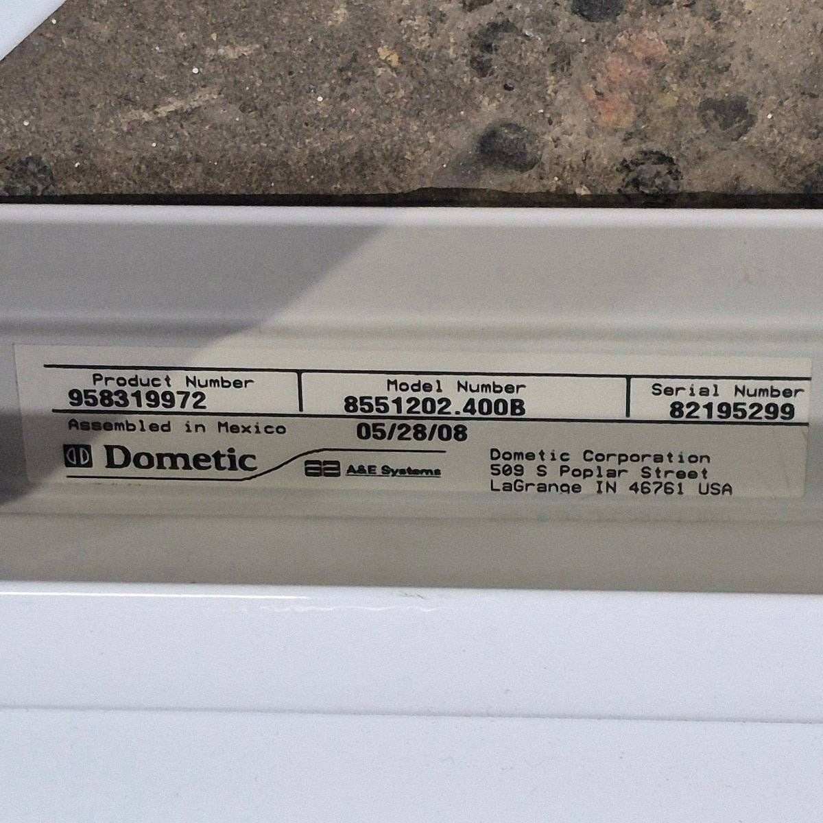 Used Dometic Awning Arm, Drive (Front) Powered, White, 65 1/2" - WeatherPro , 8551202.400B - Young Farts RV Parts