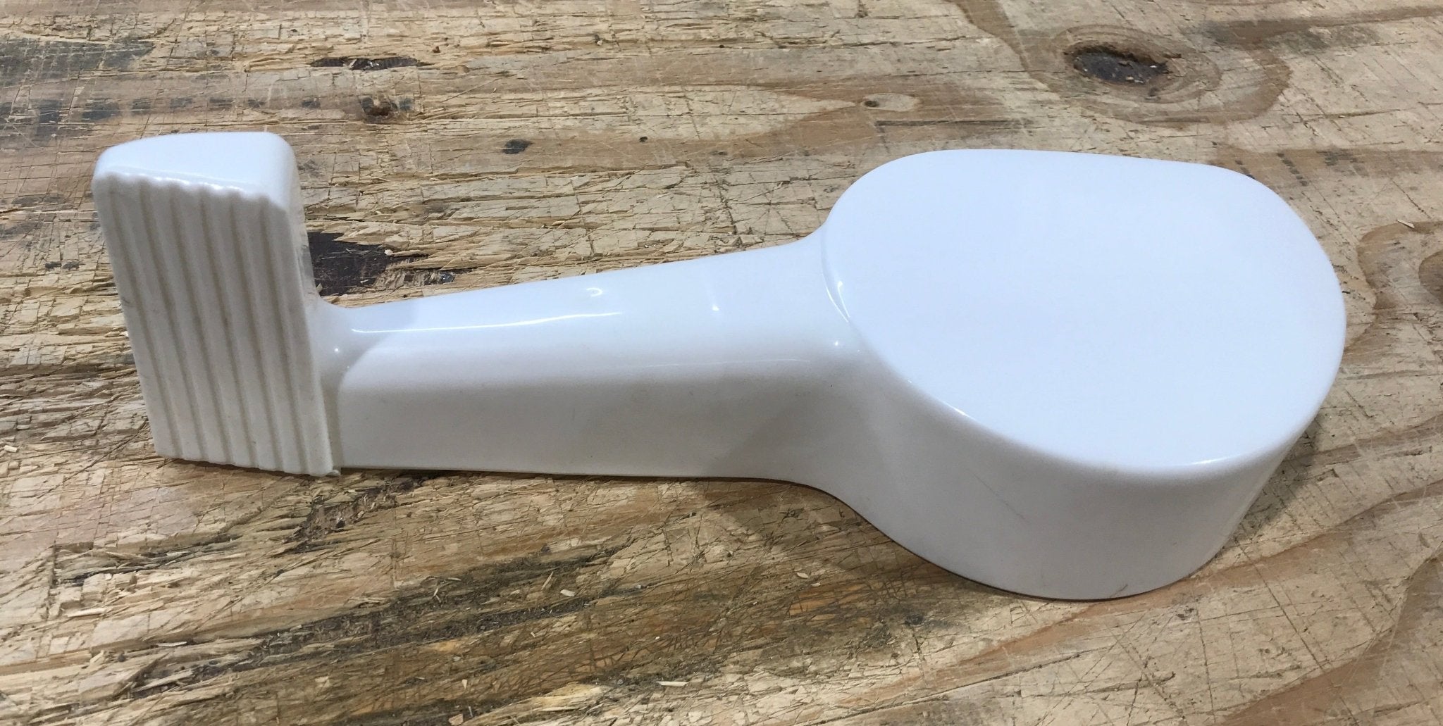 Used Dometic Flush Pedal Cover, White - 385310114 - Young Farts RV Parts