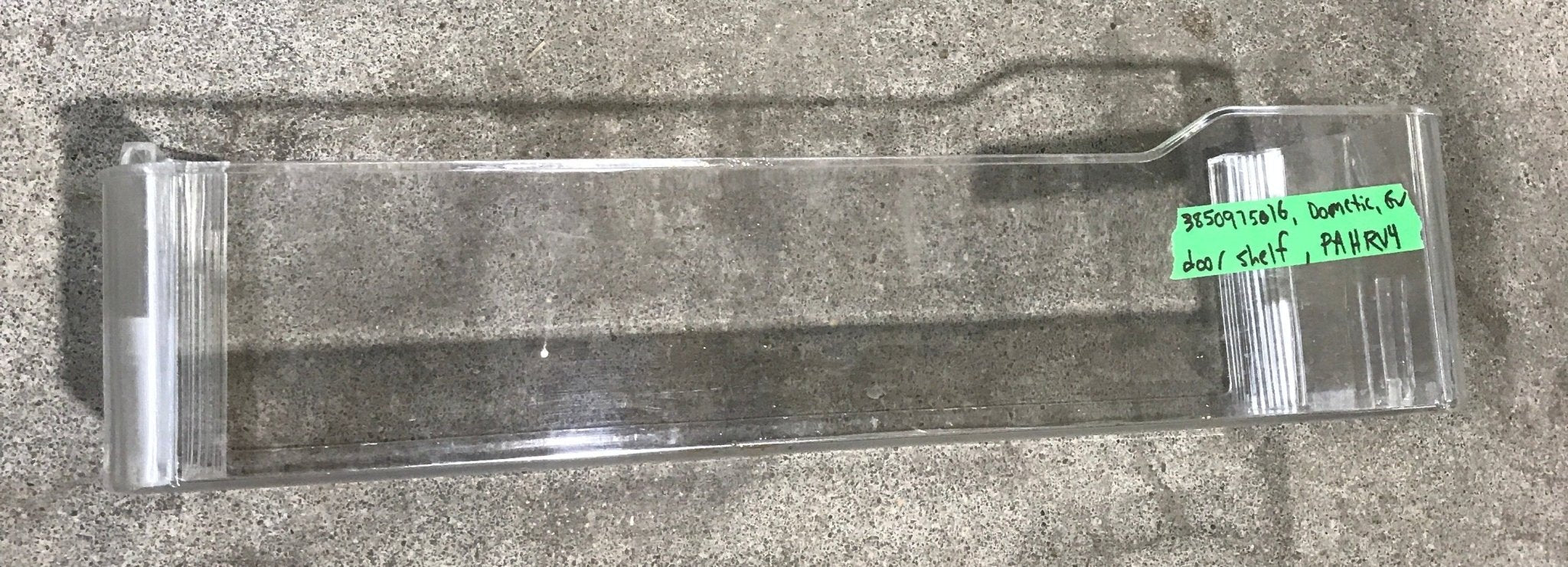 Used Dometic Fridge Door Lower Shelf Clear - 3850975016 - Young Farts RV Parts