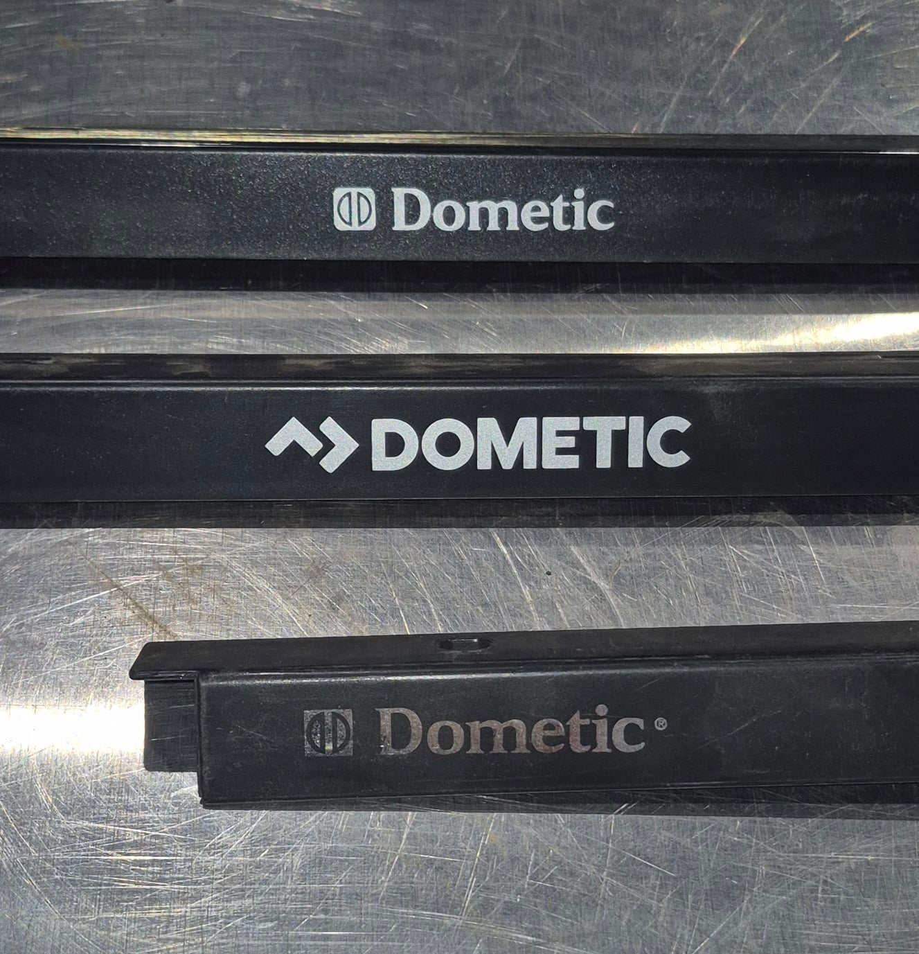 Used Dometic Fridge Door Panel Holder Decorative Strip, Black, Dometic - Branded - 38509191133 - Young Farts RV Parts