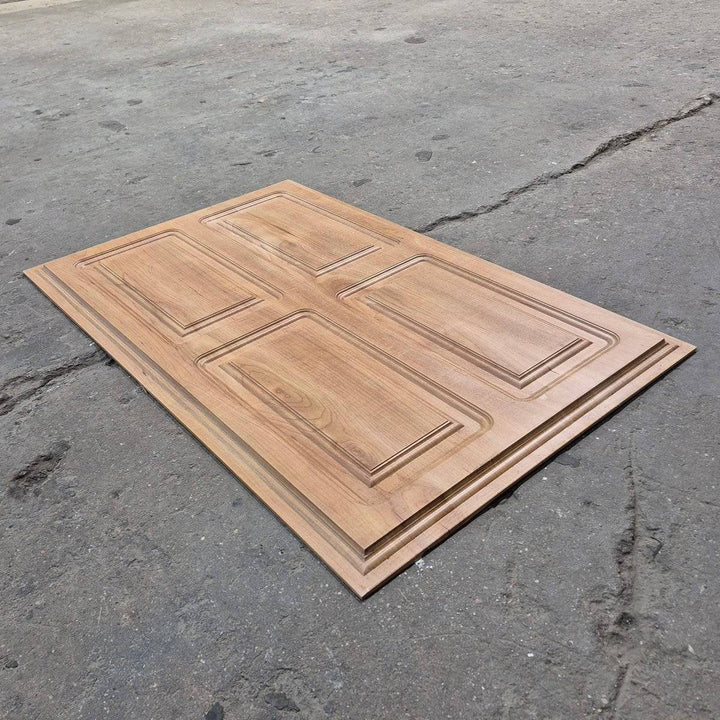 Used Dometic Fridge Lower Door Panel Insert, Wooden - LOWER ONLY - Young Farts RV Parts