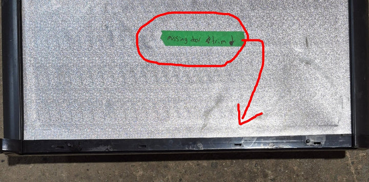 Used Dometic Left Hand Fridge Door - 2932563063 - Young Farts RV Parts