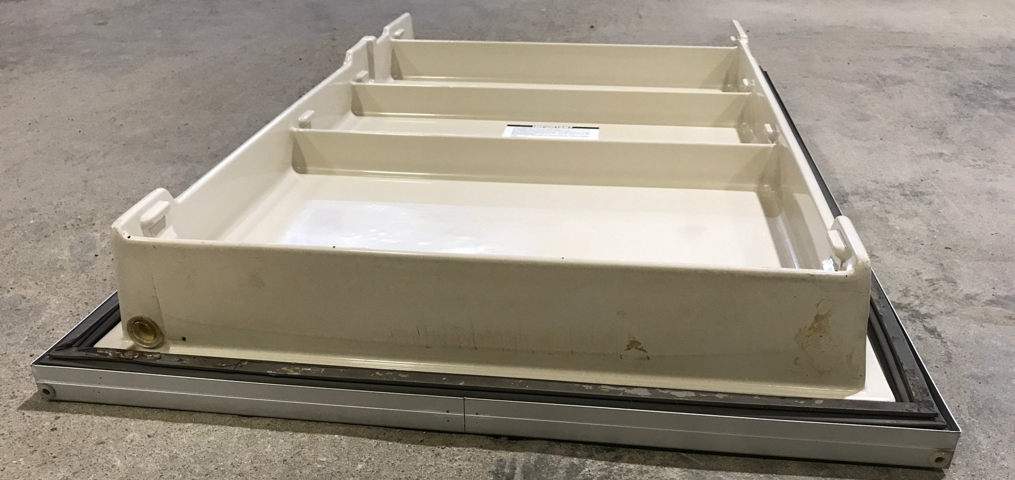 Used Dometic Refrigerator Door 2930929142 - 24 3/8" W x 37" H - Young Farts RV Parts