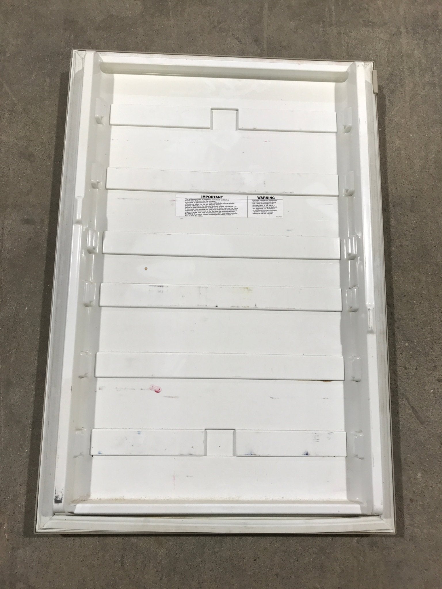 Used Dometic Refrigerator Door Complete - Young Farts RV Parts