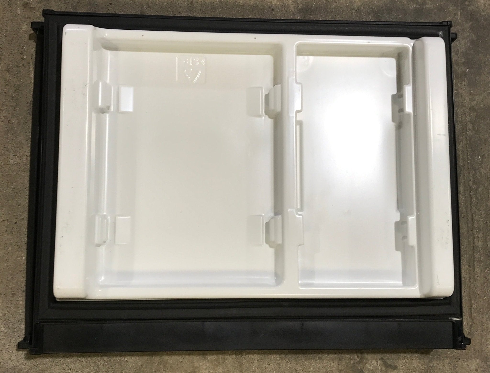 Used Dometic Refrigerator Freezer Door 3850998026 24 1/2" W x 18" H - Young Farts RV Parts