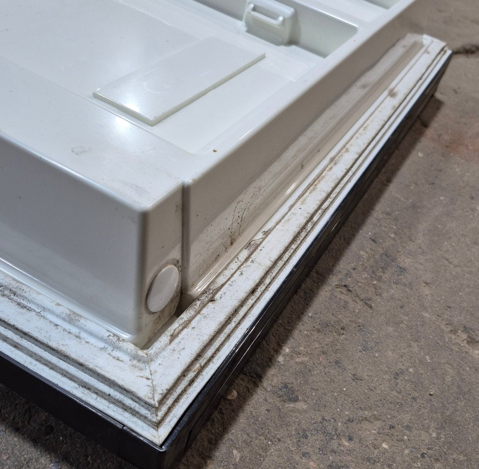 Used Dometic Refrigerator Freezer Door, RH - 2932561190 NOT Great Used Shape - Young Farts RV Parts