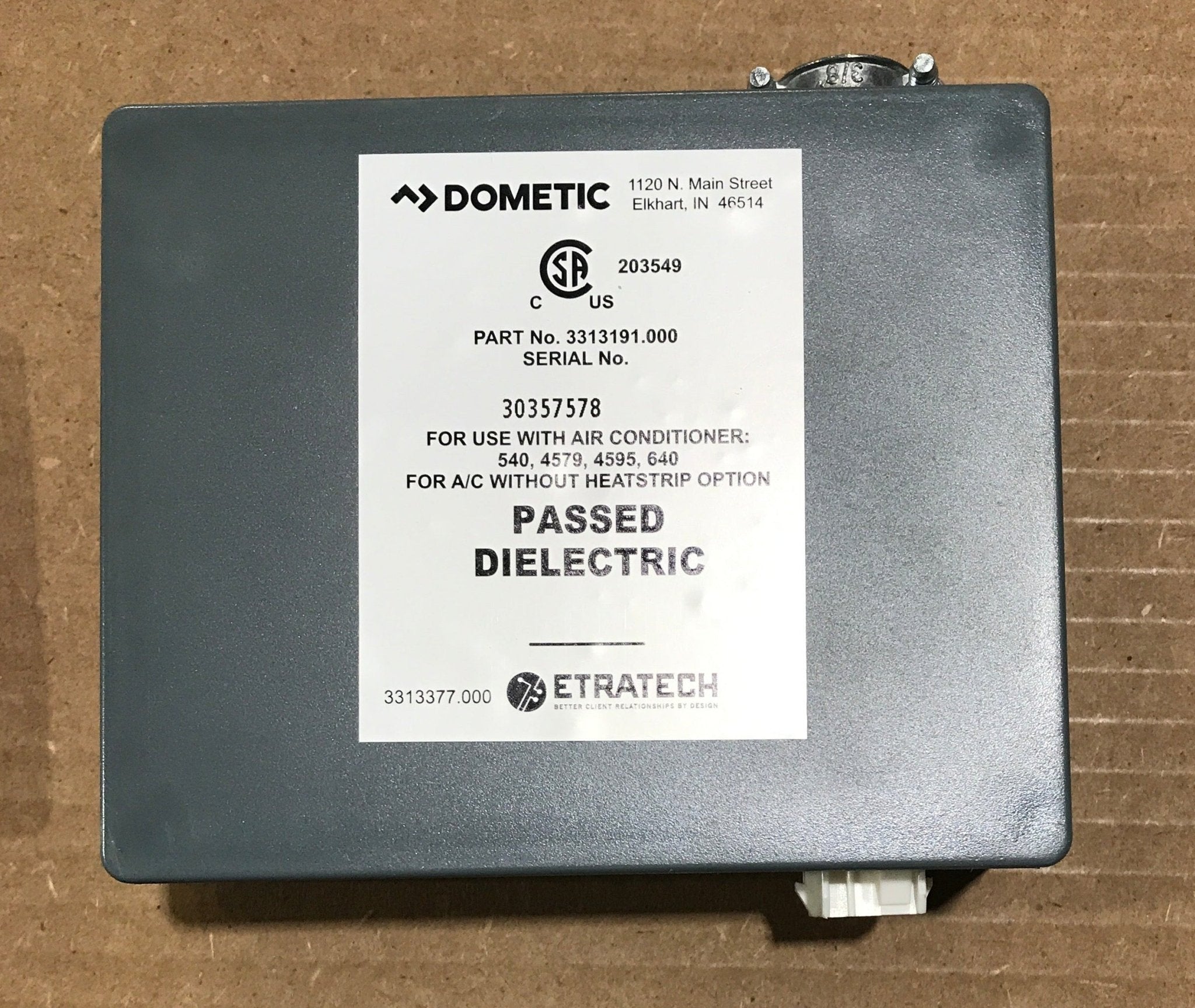 Used DOMETIC Single Zone CT Control Kit 3316230.714 (Black) - Young Farts RV Parts