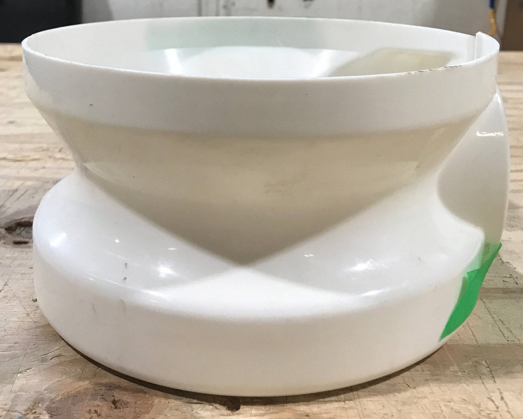 Used Dometic Toilet Base Cover, Short, White - 385310108 - Young Farts RV Parts