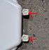 Used Dometic Toilet Seat & Cover Replacement, Off - White - 385344089 , 385312114 - Young Farts RV Parts