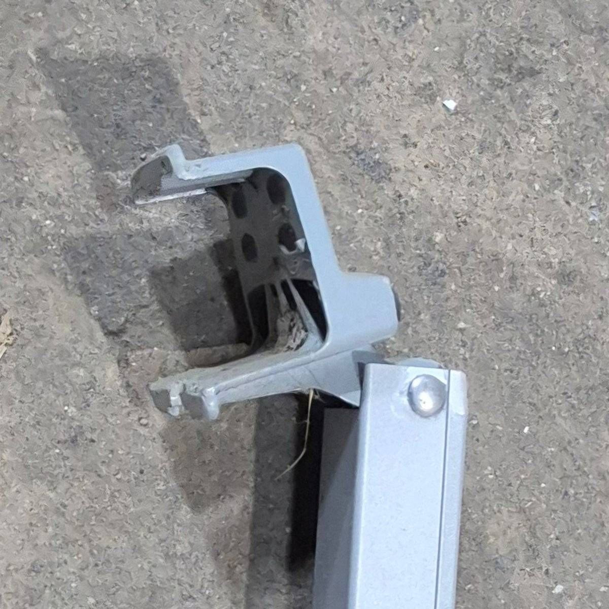 Used Dometic Upper Rafter Arm, Silver (Satin), 66