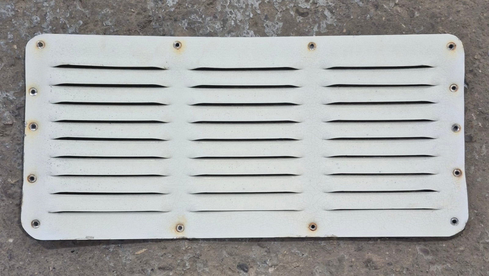 Used DOMETIC - White Upper Side Vent - NO FRAME - Young Farts RV Parts