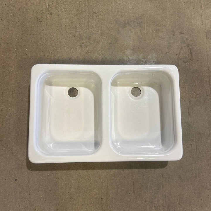 Used Double Kitchen Sink - 26.0" x 14.0" x 4.75" - Young Farts RV Parts