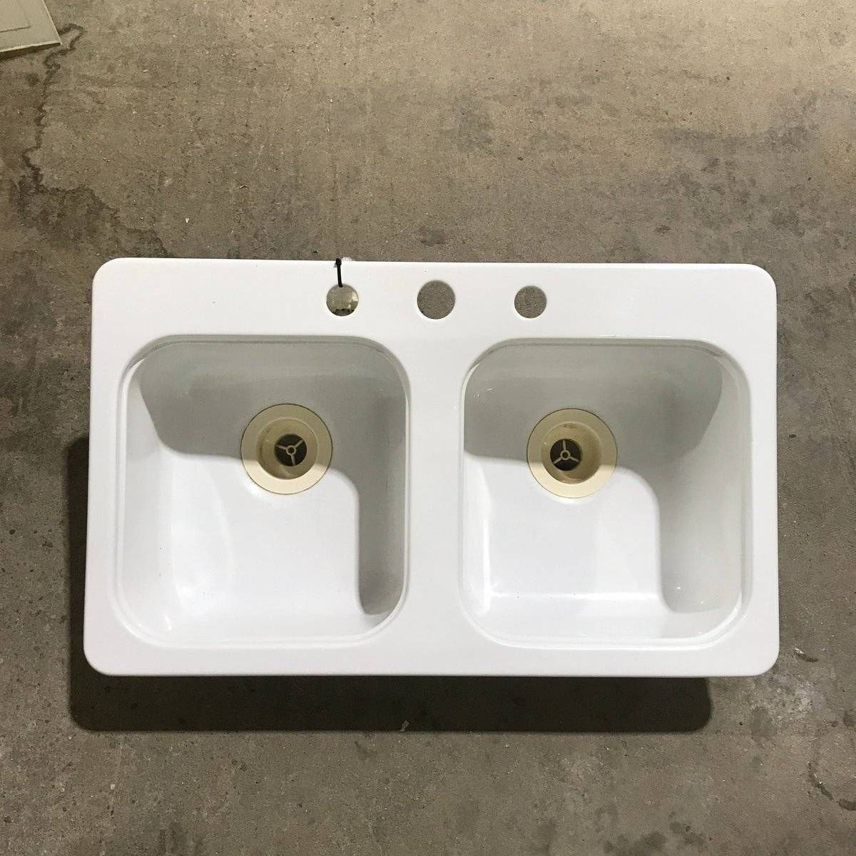 Used Double Kitchen Sink - 29" x 17.5" x 10" - Young Farts RV Parts