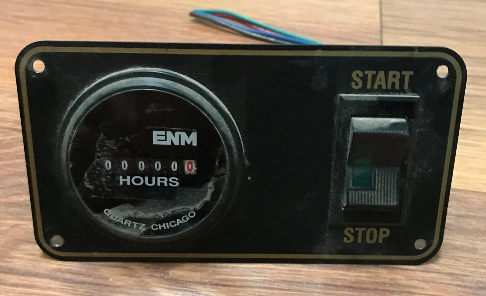 Used ENM On - Off Switch with Hour Meter Panel Switch - Young Farts RV Parts