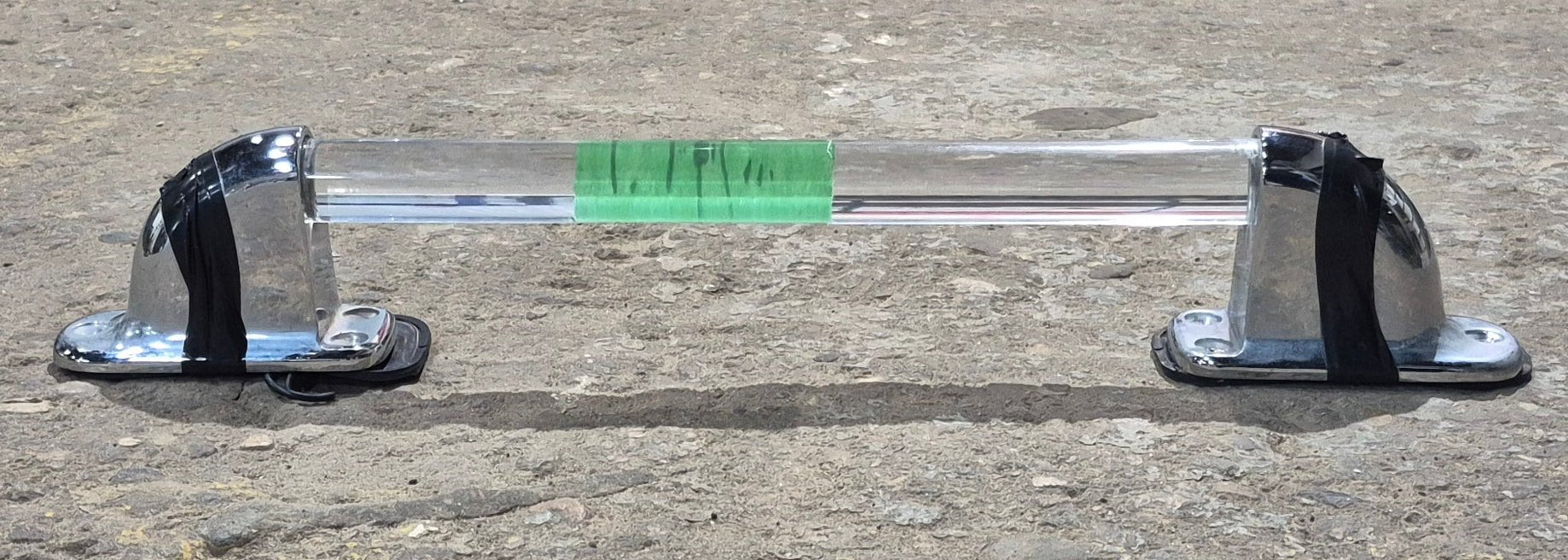 Used Entry Door Handle 17 1/8" - Chrome, Lighted - Young Farts RV Parts